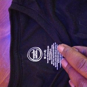 Little girls wonder nation black t-shirt medium 7-8